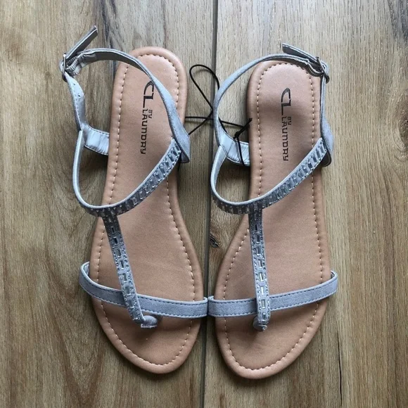 COPY - CL by Chinese Laundry Grey Sandals Size 8.5 - Picture 1 of 5